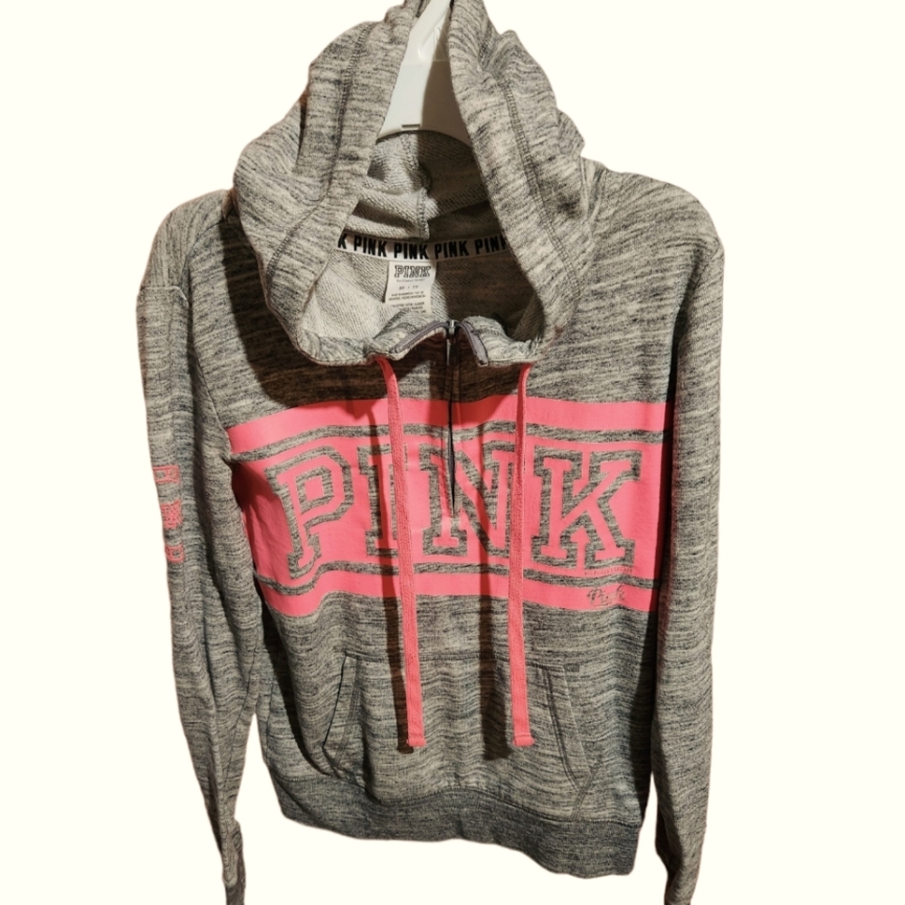 PINK XSmall Grey hoodie